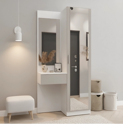 Набор мебели для прихожей "Марсель-104" МР 01-104 В2160 Ш1000 Г420 (ЛДСП Кашемир)